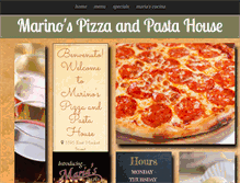 Tablet Screenshot of marinospizzapastahouse.com